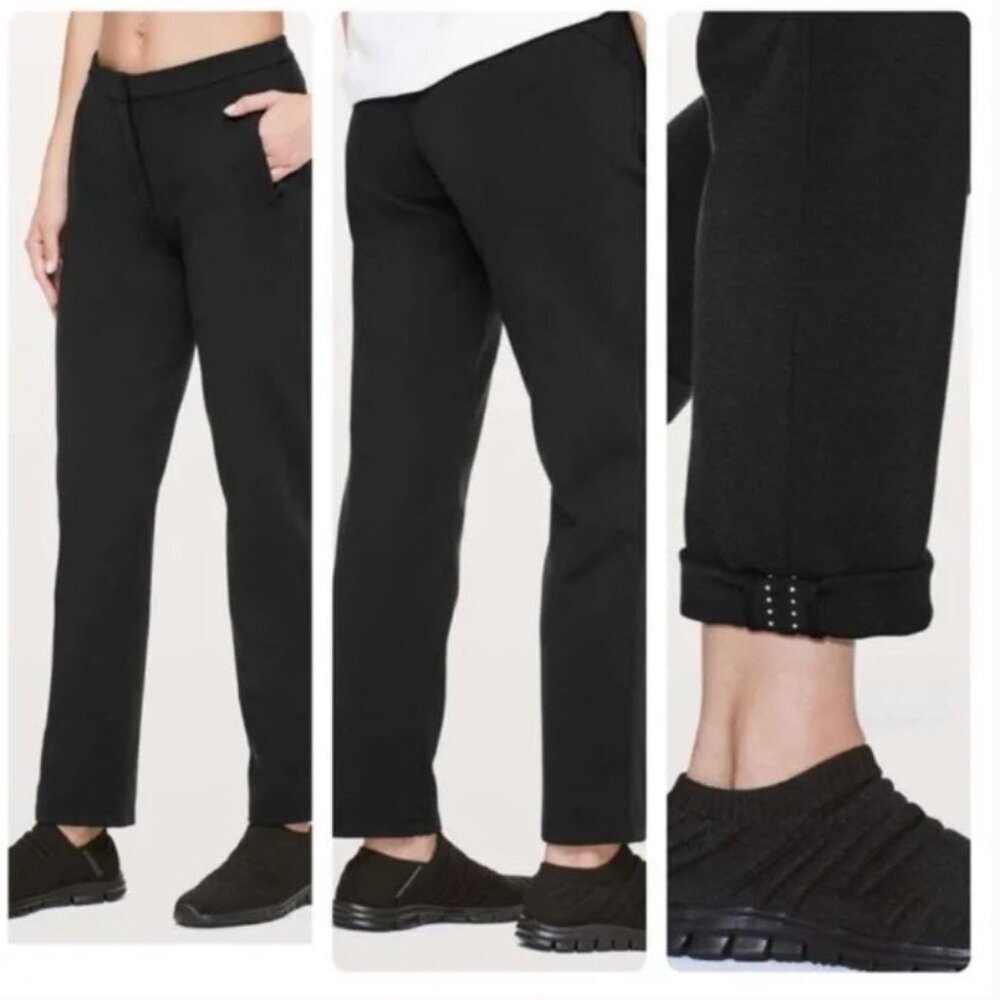 Lululemon Black On The Move Pant Ponte Size 4 27.5 Inseam
